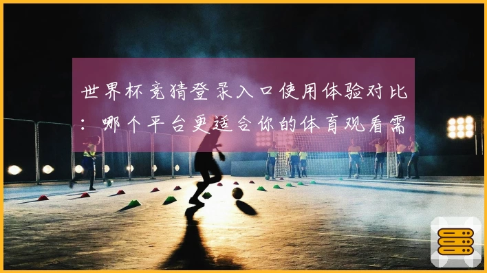 世界杯竞猜登录入口使用体验对比：哪个平台更适合你的体育观看需求？