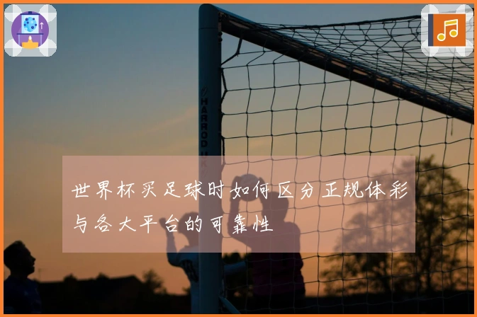 世界杯买足球时如何区分正规体彩与各大平台的可靠性